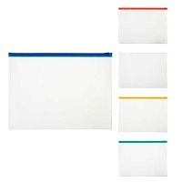 Папка на молнии А4 Expert Complete "Classic" EC21121200 Zip,асс.,прозр.,полипропил.,факт.песок,120мк