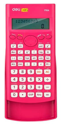 Калькулятор науч. 10+2разр. DELI E1710A (1189127) красный