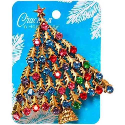 Брошь "Зимняя сказка - Ёлочка" 546-091 Брошь "Зимняя сказка - Ёлочка" 546-091