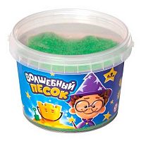 Песок кинетический 700гр. Волшебный мир KP2BV зелёный,ведёрко