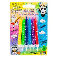 Свечи д/торта Микрос "Звёзды" Ч04704 (8см) с держателями (6шт)