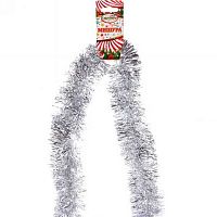 Мишура 2м 6см "Изумрудный блеск" серебро 215-507