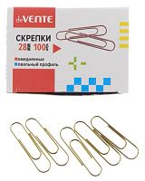 Скрепки 28мм 100шт. deVENTE 4135315  медные, овальные, к/к