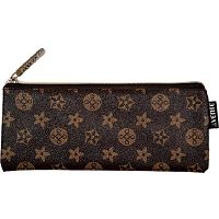 Пенал-косметичка deVENTE 215*90*10 "Monogram" 7024445 (35предм.) коричн.,плоск.,кож.зам.