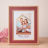 Фоторамка 13*18см "Торонто" бордовый,пластик 640-1205