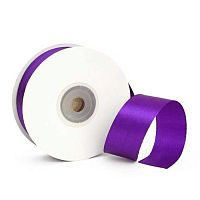 Лента 2,5см*22,85м атласная тёмно-фиолетовая Микрос ч30854