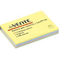 Кл.бумага д/заметок 51*76мм deVENTE 100л. 2010717 пастель 4цв.