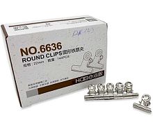 Зажим для бумаг INTELLIGENT  22мм DK-143 №6636,металл.,к/к