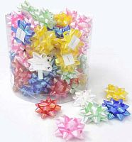 Бант-Звезда 2,5см перламутр ассорти (100шт)