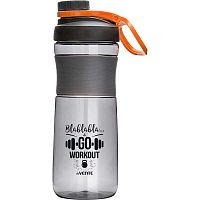 Бутылка пластик. 520мл deVENTE "Sport" 8090096 серая,20,2*8,0*8,0см,с петлей