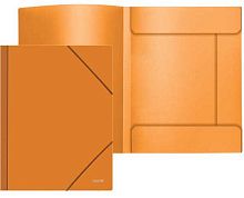 Папка на резинке А4 deVENTE "Juicy" 3070702 оранжевая,фактура "песок" непрозр.,450мкм 