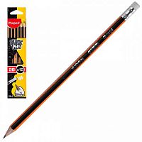 Карандаш ч/гр. с ласт. MAPED "Black Pep`s" 851722 треуг.,2B,из липы,ударопр.