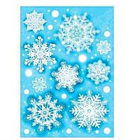 Наклейки оформ. НГ А4 "Чудесные снежинки" 7.0000874 двухстор.