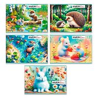 Альбом для рис.32л. SVETOCH "Лесные истории" А256 (01703) на скобе