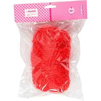 Волокно сизаля  50гр. deVENTE 8120305 красное,пластик.пакет