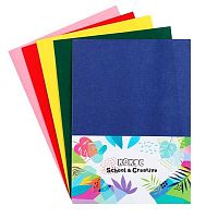 Бумага цв. барх. А4  5л. 5цв. КОКОС 183729 в пакете