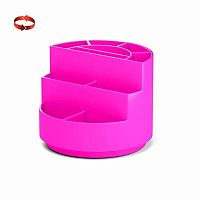 Подставка д/пиш.принадл. EK "Mini Burger. Neon Solid" 55768 розовая,вращ.,пластик.