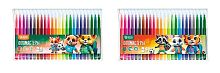 Фломастеры 24цв. SchoolФормат "Яркие зверята" ФЛ24-ЯЗВ смываемые,кругл.корп.,блист.