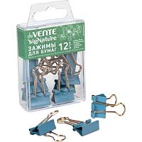 Зажим для бумаг deVENTE 19мм "sigNATURE" 4131502 сумеречный синий,металл.,пластик/к