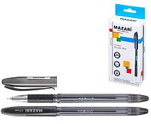 Ручка масл. шар. MAZARI "Torino" M-5701-71 чёрная,0,7мм,цв.пласт.корп.,грип.,асс.