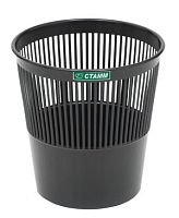 Корзина д/бумаг СТАММ  9л. КР21 круглая чёрная