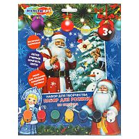 Картина по номерам MULTIART "Новый год" 17*23см CANV17X23-121133