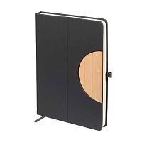 Ежедневник н/д А5 136л. BV кож.зам. "Bosforo" 3-690/05 серый,софт-тач,лин.,дерев.эл.,беж.бум.