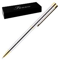 Ручка подар. шар. Fiorenzo 184211 синяя,1,0мм,серый корп.,поворот.мех.,подар./к