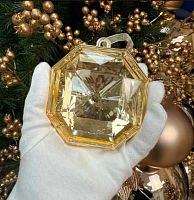 Украшение ёлочное "DIAMOND - Elegant" 196-0844 золото,8,7*3,7*10см