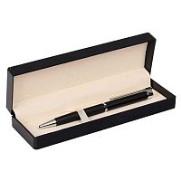 Ручка подар. шар. Fiorenzo 231463 синяя,1,0мм,чёрн.с серебр.металл.корп.,поворот.мех.,подар./к