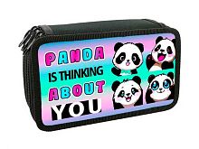 Пенал 3отд. 190*110 ОНИКС ПКТ-12-20 "Эмодзи панда" (86954) п/э