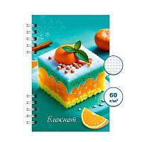 Блокнот ПС 120л. "Десерт 3" А6 спираль Бг120/63-3