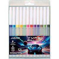 Фломастеры 12цв. deVENTE "Turbo Galaxy" 5081623 невент.колп.,пластик.блист.