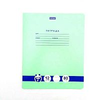 Тетрадь 12л. (уз.лин) ХАТ "Панда-Тетрадь" 23630 вн.блок 80г/м2