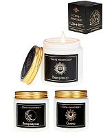 Свеча аромат. Миленд "Знак судьбы" УД-3852 с дерев.фитилём,с предсказанием,6.5*6см,в асс.