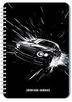 Записная книжка А5  40л. АППЛИКА спираль "Авто на чёрном" С0859-92 клетка