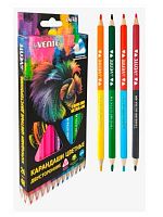 Карандаши двухстор. 24шт.-48цв. deVENTE "Triolino Ultra 4М" 5025501 трёхгр.,гриф.3мм,к/к