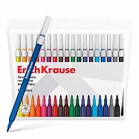 Фломастеры 18цв. EK "light" 61829 футляр,е/подвес