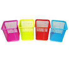 Подставка-стакан д/пиш.принадл. INTELLIGENT DM-258/DK-295 квадрат.,метал.,сетка,асс.