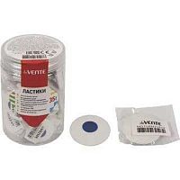 Ластик deVENTE 4070800 синтет.каучук,круглый,белый,40*40*12мм,пластик.держ.,к/к