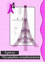 СБ Бумага масштабно-координатная А4 20л. "Башня" красн. в папке