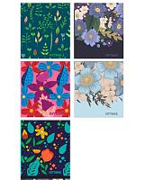 Тетрадь 48л. (клетка) МАЯК "Цветочная" Т548 K1/FOL мел.карт.,лак,асс.