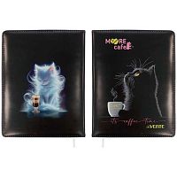 Записная книжка B6  80л. deVENTE "MooreCafe" 2252602 кож.зам.,поролон,ляссе,крем.бум.,клетка