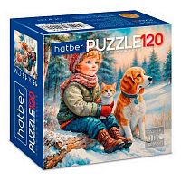 Пазлы  120 ХАТ А5 Premium "Мои верные друзья" 35203