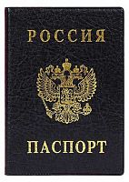 Обложка д/паспорта ДПС вертик. черная 2203.В-107