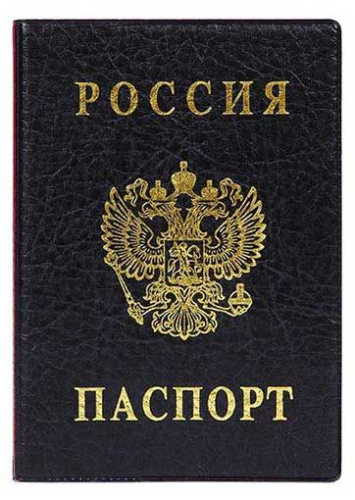 Обложка д/паспорта ДПС вертик. черная 2203.В-107