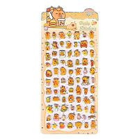 Наклейка декор. зефирная 10*21 "Капибарка 2" Р22072-3 Ткн1002-10