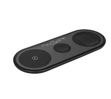 Беспроводное зарядное устройство  Perfeo PF_D1157 чёрный,3в1