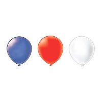 Шары возд. Микрос 12" Пастель ассорти (синий,белый,красный) Ч41023