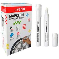 Маркер перм. deVENTE 5043613 белый,пулевидный,2мм